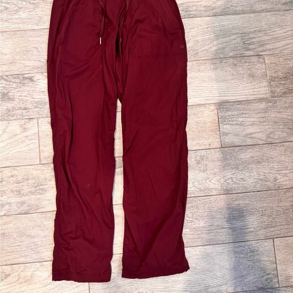 lululemon athletica dance studio mid rise pants garnet.  Price is firm!